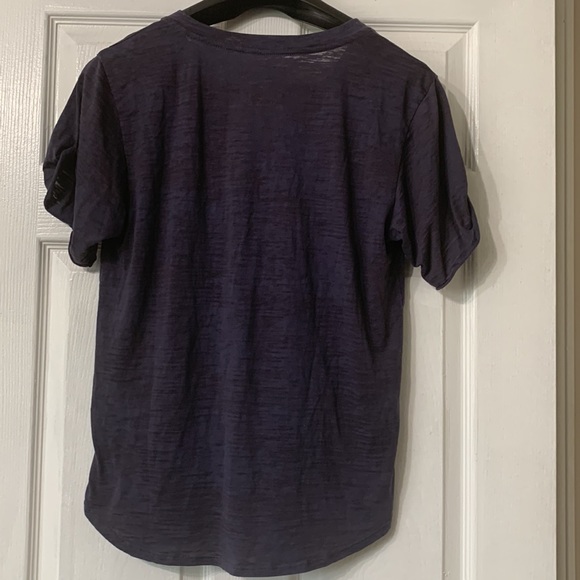 Nation LTD V Neck T Shirt Navy One Size - Picture 4 of 5